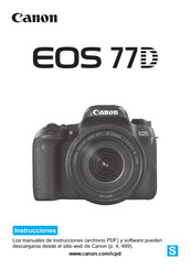 Canon EOS 77D Instrucciones