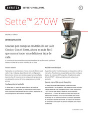 Baratza Sette 270W Manual Del Usuario