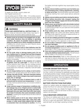 Ryobi P197 Manual Del Usuario