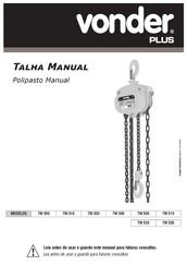 vonder PLUS TM 505 Manual De Instrucciones