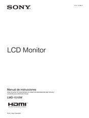 Sony LMD-1510W Manual De Instrucciones