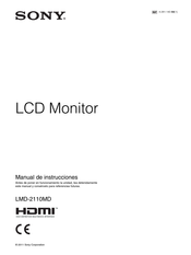 Sony LMD-2110MD Manual De Instrucciones