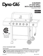 Dyna-Glo DGF510SBP Manual Del Usario