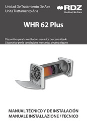 RDZ WHR 62 Plus Manual Del Usuario