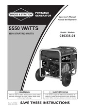 Briggs & Stratton 030235-01 Manual Del Operario