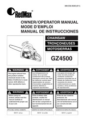 RedMax GZ4500 Manual De Instrucciones