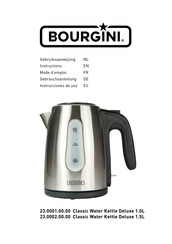 Bourgini 23.0002.00.00 Instrucciones De Uso