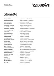 DURAVIT Stonetto 720167 Instrucciones De Montaje