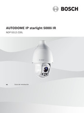 Bosch AUTODOME IP starlight 5000i IR Guia De Instalacion