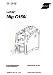 ESAB Caddy Mig C160i Instrucciones De Uso