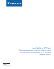 Plantronics Savi Office WO201 Guia Del Usuario