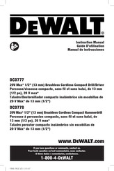 DeWalt DCD777 Manual De Instrucciones