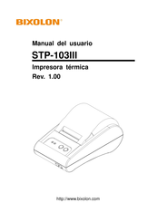 Bixolon STP-103III Manual Del Usuario