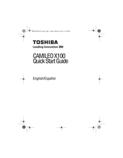 Toshiba CAMILEO X100 Guia De Inicio Rapido