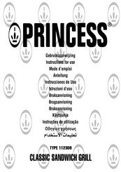 Princess 112309 Instrucciones De Uso