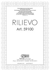 Gessi RILIEVO 59100 Manual De Instrucciones