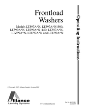 Alliance Laundry Systems LTS97AN1500 Serie Instrucciones De Operación