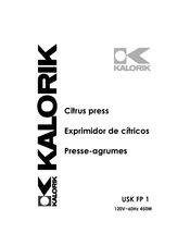 Kalorik FP 1 Manual De Instrucciones