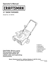 Craftsman 247.88705 Manual Del Operador