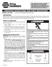 Napa 520-1007 Instrucciones De Operación