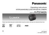 Panasonic H-FS1442A Instrucciones De Operación