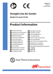 Ingersoll Rand 315-EU Especificaciones Del Producto