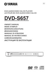 Yamaha DVD-S657 Manual De Instrucciones