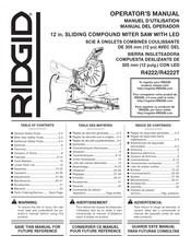 Ridgid R4222 Manual Del Operador