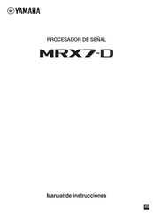 Yamaha MRX7-D Manual De Instrucciones