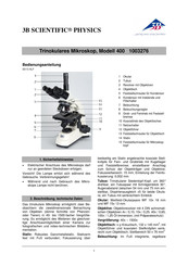 3B SCIENTIFIC PHYSICS 1003276 Instrucciones De Uso