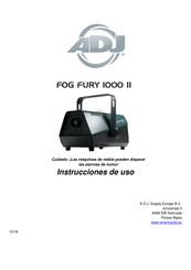 ADJ FOG FURY 1000 II Instrucciones De Uso