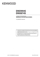 Kenwood DNX874S Manual De Instrucciones