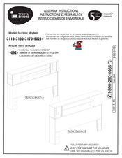 South Shore 092 Instrucciones De Ensamblaje