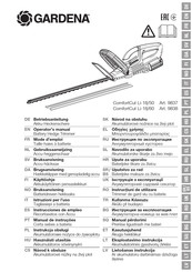 Gardena ComfortCut Li-18/60 Instrucciones De Empleo