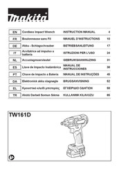 Makita TW161D Manual De Instrucciones