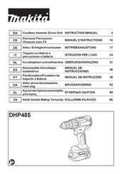 Makita DHP485 Manual De Instrucciones