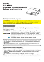 Hitachi CP-A200 Manual De Usuario