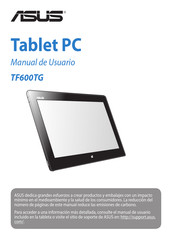 Asus TF600TG Manual De Usuario