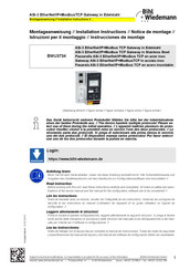 bihl+Wiedemann BWU3734 Instrucciones De Montaje