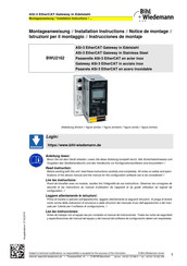 bihl+Wiedemann BWU2162 Instrucciones De Montaje