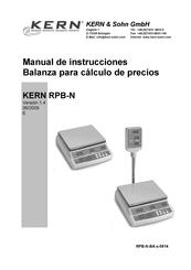 KERN RPB 15K5NM Manual De Instrucciones