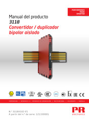 PR electronics 3118 Manual Del Producto