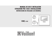 Vaillant VRC 410 Manual De Uso E Instalación