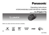 Panasonic Lumix H-PS45175 Manual Del Usuario