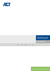 ACT AC7770 Manual De Instrucciones