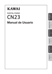 Kawai CN23 Manual De Usuario