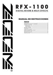 Zoom RFX-1100 Manual De Instrucciones