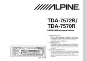 Alpine TDA-7570R Manual De Operación