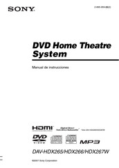 Sony DAV-HDX265 Manual De Instrucciones