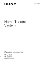 Sony HT-SS360 Manual De Instrucciones